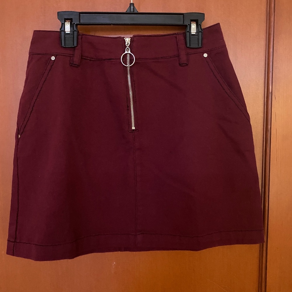 Burgundy Skirt